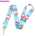 Christmas Series Christmas Father Neckband Lanyard Key ID Card Mobile Phone Strap Multifunctional Mobile Phone Decoration R701