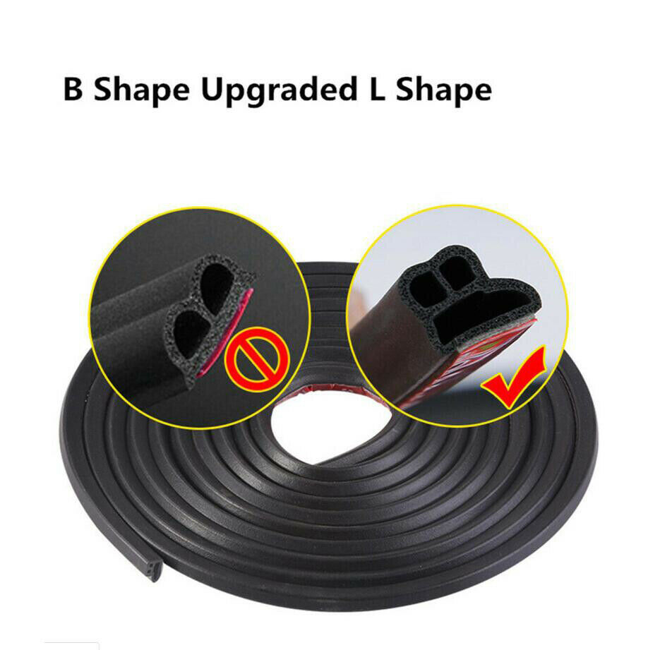 3M Self Adhesive Automotive Rubber Seal Strip for Car Window Door Engine Cover Car Door Seal Edge Trim Noise Insulation