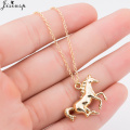 Jisensp Simple Lightning Necklaces & Pendants Punk Fox Elephant Charm Necklace 2020 Geometirc Horseshoe Choker Necklaces Jewelry