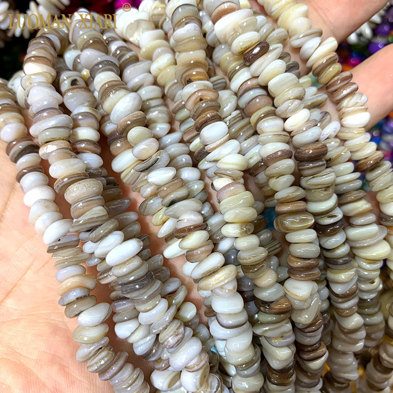 Wholesale Natural Conch Shell dye color 5-8 mm Gravel Shape Shell Beads For Jewelry Making Diy Bracelet Necklace Strand 15.5''
