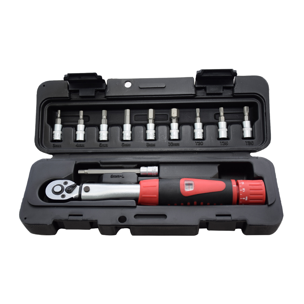 1/4" DR 2-14Nm Bike Torque Wrench Set Bicycle Repair Tools Kit Ratchet Mechanical Torque Spanner Manual Wrenches