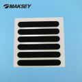 MAKSEY High Temp Silicone rubber Pad Shockproof Soft Sheet Anti Slip Protective Feet 3M Sticky Width 7MM Hardware Rubber Parts