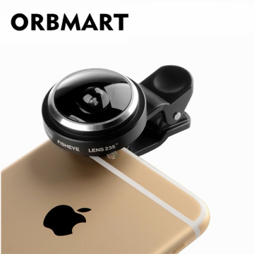 ORBMART 235 Degree Super Fish Eye Fisheye Lens Universal Clip Smartphone Mobile Phone Lenses