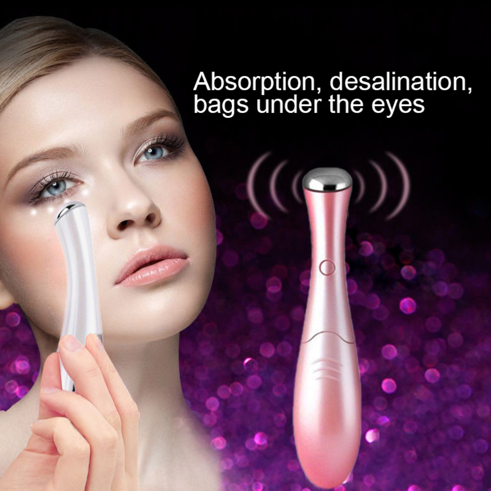 Portable 2 in 1 Electric Eye Massager Facial Vibration Thin Face Magic Stick Removal Dark Circle Wrinkle Skin Rejuvenation Care