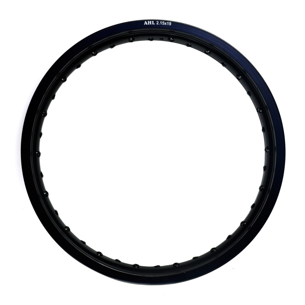 6061 Black / Silver Motorcycle Rim Aviation Aluminum Front Wheel Circle 2.15x19 32 36 Spoke Hole 215 x 19 2.15 19 High Strength