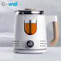220V Multi-function Electric Kettle Home Glass Health Pot Thermostat Extractable Six-in-one Tea Set 800ML