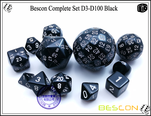 Complete Dice Set D3-D100 (14)