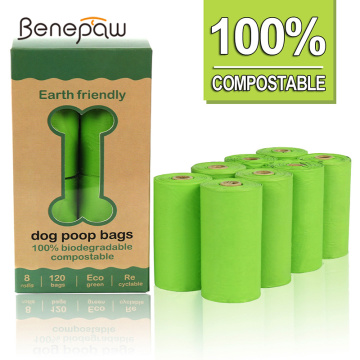 Benepaw Biodegradable Dog Poop Bag Durable Odorless Leakproof Pet Waste Bags Easy To Tear Off 120 Counts/ 60 counts