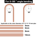 Tube Bending Pipe Bender 180 Degree Tubing Bender Four-Slot Combination Multipurpose Pipe Bender Ventilation System Hand Tools