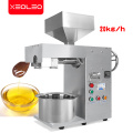 XEOLEO Oil press machine Peanut oil presser Commercial Stainless steel oil extractor use for Sesame/Almond/Walnut/Rapeseed 1800W