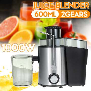 1000W 220V 2 Speed Electric Juice Extractor Stainless Steel Juicers Household Fruit Vegetables Drinking Machine for Home Kitchen