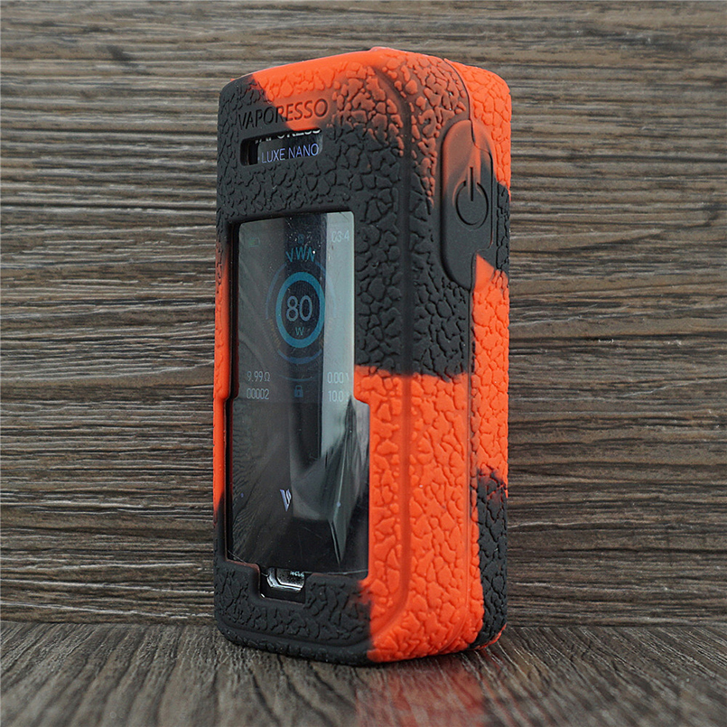2pcs Texture Silicone Cover case skin for Vaporesso Luxe Nano TC Kit Box Mod Silicon Sleeve Wrap shell gel
