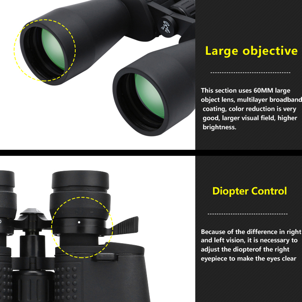 10-380X100 High magnification long range 10-60 times hunting telescope Binoculars HD Professiona