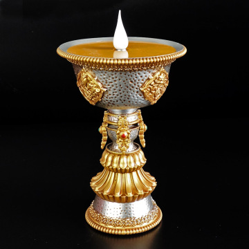 Tibetan Simulated Electronic Butter Lamp Usb-powered Smokeless and Fireless Environment-friendly LED for Buddhist Lamp