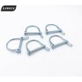 5PCS Spring Carbon Steel PTO Pin Round Arch Wire Shaft Locking Lock Pin Safety Coupler Pin Retainer Farm Trailers Wagons
