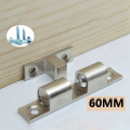60mm Length Pure Copper Double Spring Steel Ball Catch Latch For Furniture Cupboard Cabinet Door Adjustable Closet Tension Latch