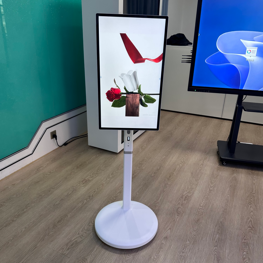 32-Inch Android Touch Screen TV on Wheels with Battery mobile structure
