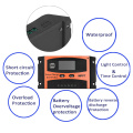 12V 24V 30A/40A/50A/60A Auto Solar Charge Discharge Controller LCD Dual USB Solar Panel Controllers Regulator Voltage Charger