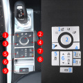 Car Accessories Center Console Terrain Mode Adjustment Button Sequins Stickers For Land Rover Range Rover Sport L494 2014-2016