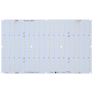 Samsung QB288 quantum led grow lamp board LM301B LM301H 3000K 3500K 660nm UV IR heat sink Meanwell 120w 240w Driver