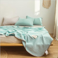 Modal fabric summer cool quilted baby cover blanket single double simple solid color ice silk bed cover machine washable