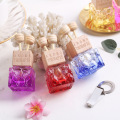 New Car Air Freshener Air Vent Clip Perfume Glass Empty Colorful Bottle for Auto Pendant Essential Oil Scent Diffuser