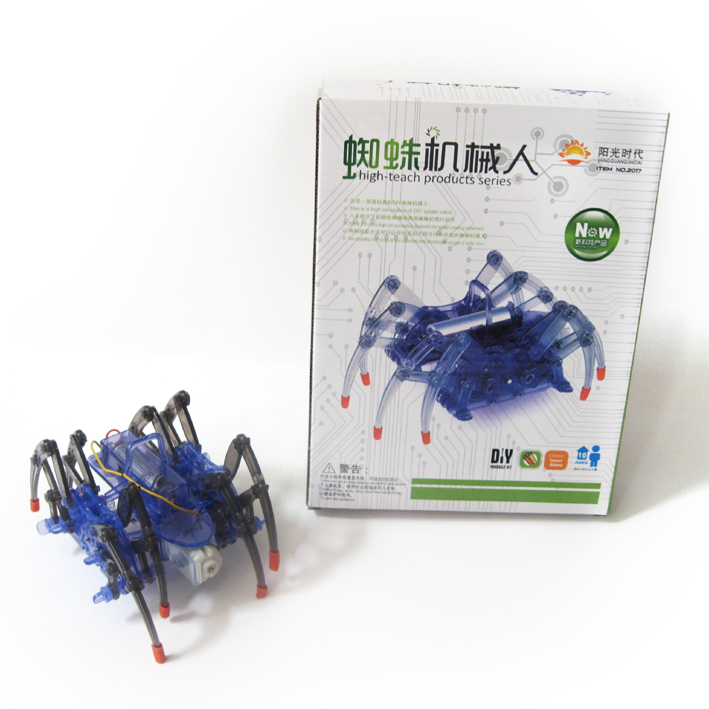 DIY Assemble Intelligent Electric Spider Robot Toy Educational DIY Kit Hot Selling Assembling Building Puzzle Toys High Quality