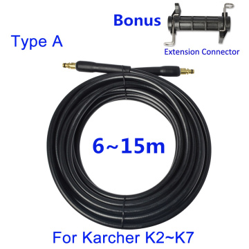 6~15m High Pressure Washer Hose Water Cleaning Hose Pipe Cord Car Washer Extension Hose High Pressure Plastic Hose for Bosch