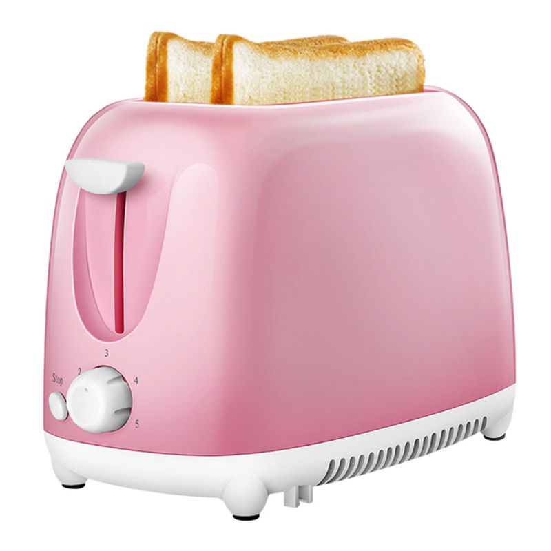 2 Stainless Steel Automatic Toaster Quick Bread Kitchen Home Breakfast Maker 5 Levels