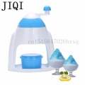 JIQI Ice Crushers Shavers Portable blue handheld manual Household snow cone smasher grinder machine AS plastic handstyle