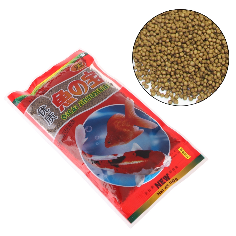 60g Fish Forage Grains Protein Aquarium Food Feeding For Goldfish Tropical Carp JUN26 dropship