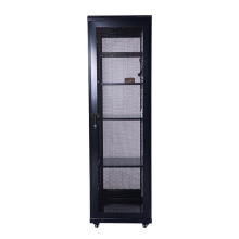 Gray Network cabinet mesh door