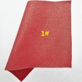 RED Glitter Fabric,Mesh Glitter Fabric with Hearts, Synthetic Leather Fabric Sheets For Bow A4 21x29CM Twinkling Ming XM686