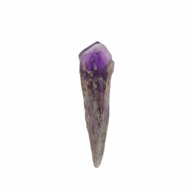 100g Amethyst Point Crystal Stone Repair Crystal Healing Decoration Hexagonal Stones Point Treatment Home Reiki Stone Miner V9F8