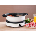Two-flavor Hot Pot for Induction Cooker Non-stick Hot Pot Household Large Capacity Shabu String Pan 27cm 4L