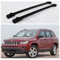 High quality Aluminum Alloy Roof Racks Luggage Rack Crossbar Fits For Jeep Compass 2011 2012 2013 2014 2015 2016