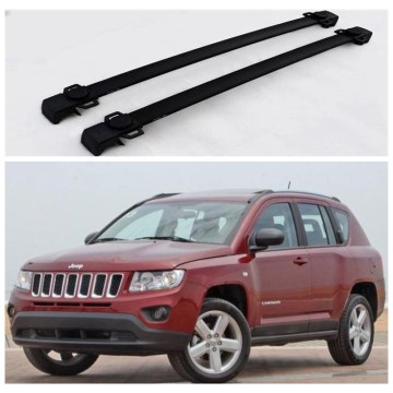 High quality Aluminum Alloy Roof Racks Luggage Rack Crossbar Fits For Jeep Compass 2011 2012 2013 2014 2015 2016