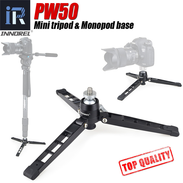 Mini Camera tripod Support for video monopod All metal stand base desktop table tripod with ball head 1/4" 3/8" adapter for DSLR