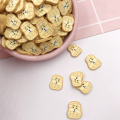 50g/lot Kawaii Peanut Slices Polymer Hot Clay Sprinkles for Crafts Making DIY Scrapbook Decoration Material Accessories 12*15mm