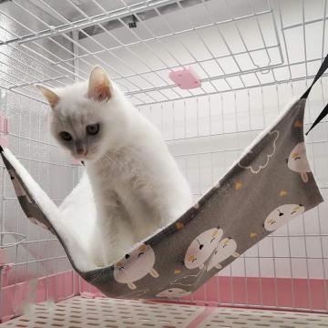 Warm Pet Hammock Cat Nest Hamster Double-sided Bed Winter Chinchillas Squirrel Guinea Pig Hanging Bed Cage Accessories Small Pet