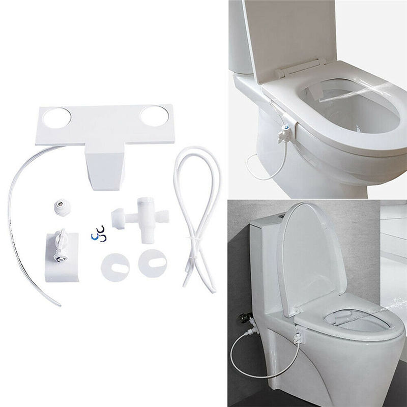Bathroom Toilet Fresh Water Spray Toilet Cleaning Seat Kit Accessory Smart Toilet Seat Bidet Set