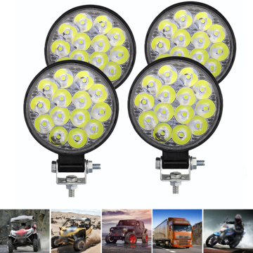 LED Work Light Car Headlight Fog light 48W LED front Spotlight 12V Car LED For Engineering SUV Searchlight truck work vehicle