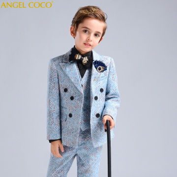 Vest+Blazer+Pants 6pcs Kids Child Boys Suits Formal Costume Gentleman Blazers Suit Wedding Suit Boy Children Party Clothing 2020