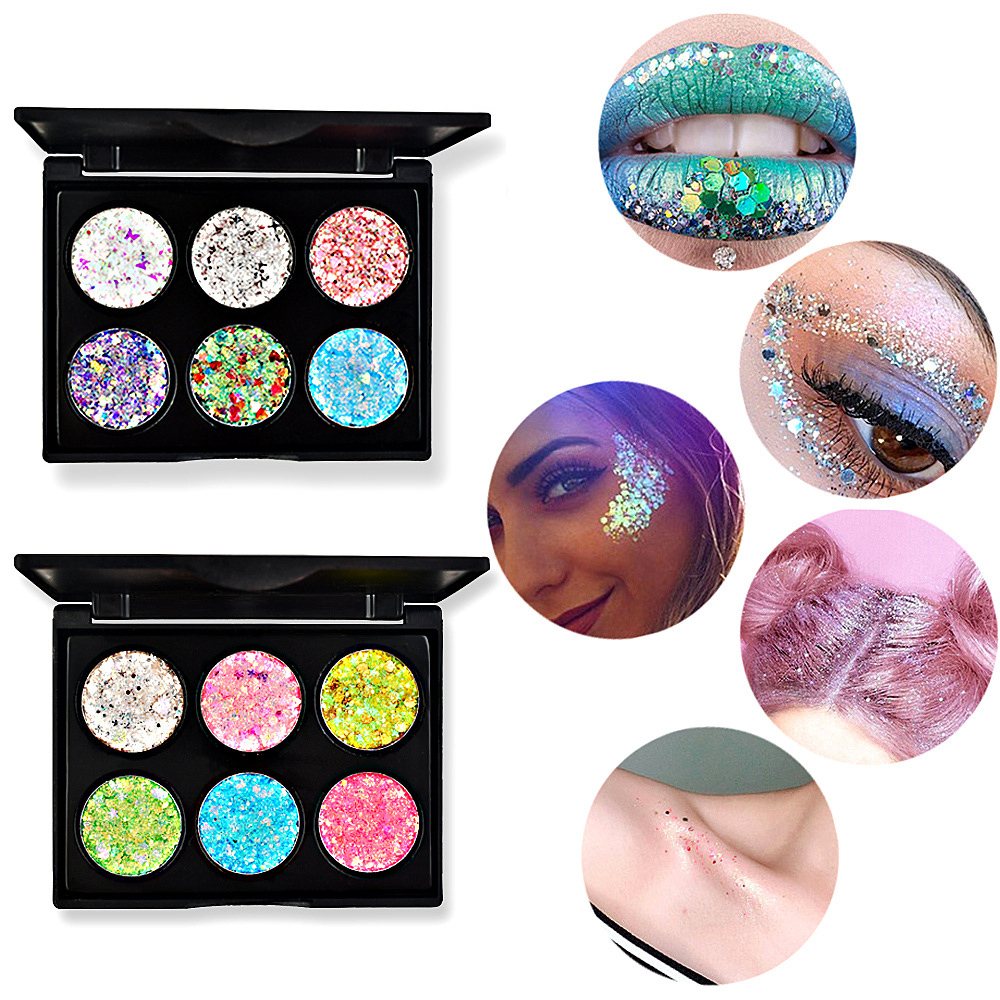 Mermaid Shiny Gel Eyeshadow Sequin Eye Pigment High Gloss Eyeshadow Glitter Body Glitter Festival Powder Makeup Cosmetics