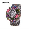 The Fashion Hand-made Resin Diamond  Metal Bracelet Watch