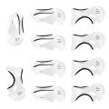 10pcs Eyeliner Template Kit Model for Eyebrows guide template Shaping Maquiagem eye shadow frames card makeup Eye Brow tools