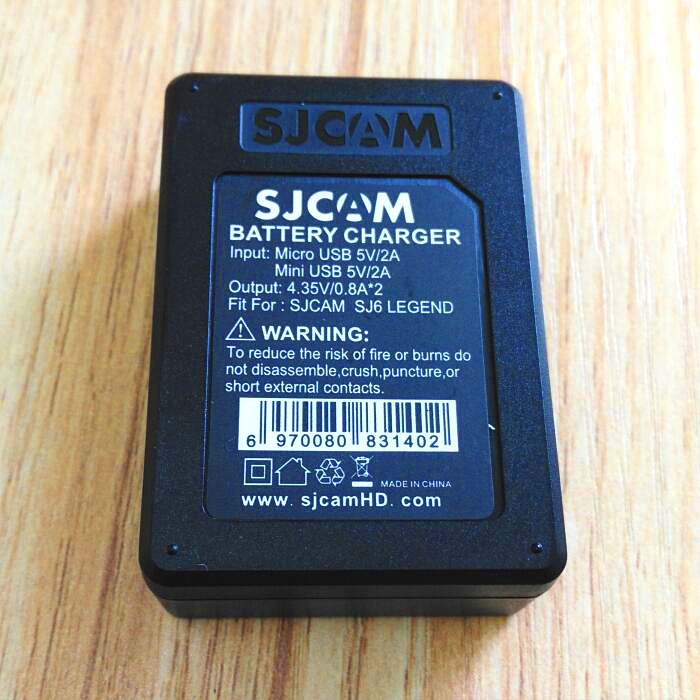 SJCAM SJ6 Legend Original Accessories SJ6 Batteries Rechargable Battery Dual Charger Battery Case For SJCAM Action Sports Camera