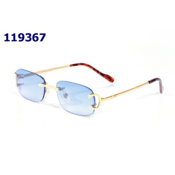 Sunglasses for unisex buffalo horn glasses rimless sun glasses silver gold metal frame Eyewear and RED BOX