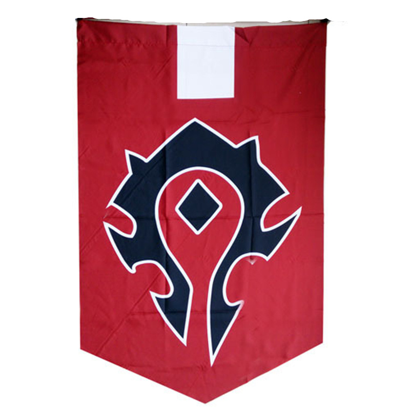 World of War craft WOW Alliance Horde Banner Flag Dacron Blue Home Decor Cosplay Accessory