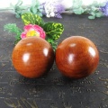 2x 50mm Chinese Health Meditation Exercise Stress Relief Wooden Fitness Baoding Balls Relaxation Therapy Kid Toy Ball YYY9542